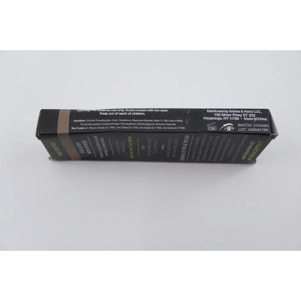 Arches and Halos Duo Luxury Brow Powder - Warm Brown 0.088oz Eyebrow